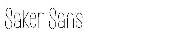 Saker Sans字体