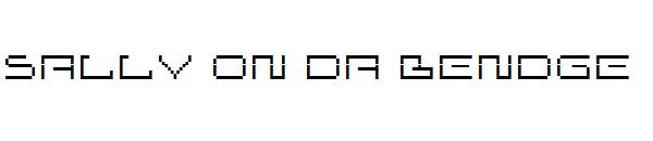 sally on da bendge字体