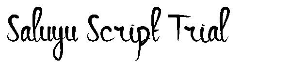 Saluyu Script Trial字体