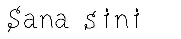Sana sini字体