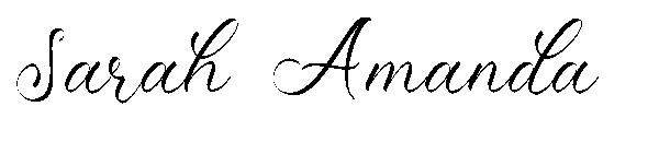 Sarah Amanda字体
