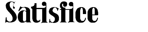 Satisfice字体