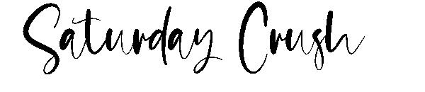 Saturday Crush字体