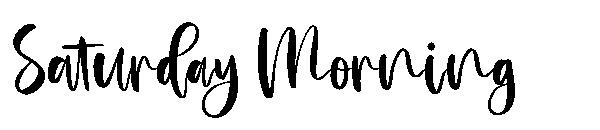 Saturday Morning字体