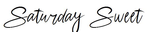Saturday Sweet字体