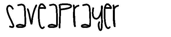SaveAPrayer字体