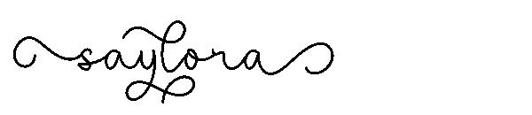 saylora字体