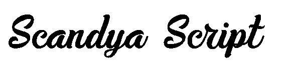 Scandya Script字体