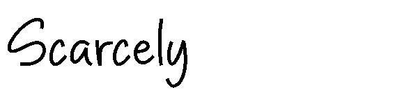 Scarcely字体
