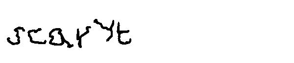 scary字体t字体