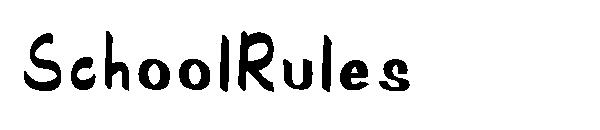 SchoolRules字体