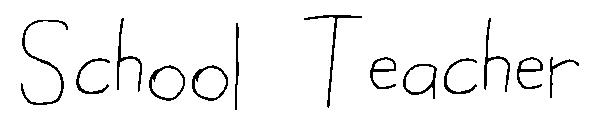 School Teacher字体