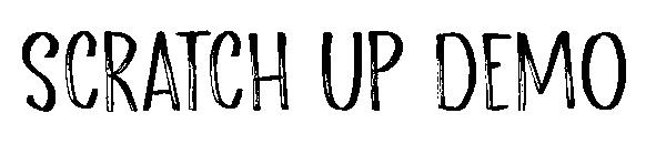 Scratch Up DEMO字体