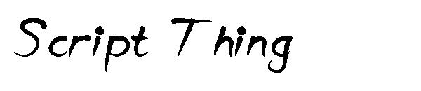 Script Thing字体