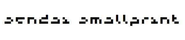 Sendai Smallprint字体