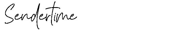 Sendertime字体