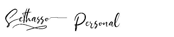 Sethasso Personal字体