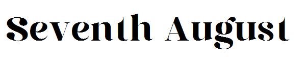 Seventh August字体