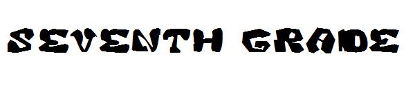 Seventh GRADE字体