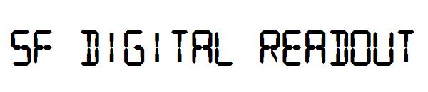 SF Digital Readout字体