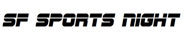 SF Sports Night字体