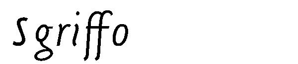 Sgriffo字体