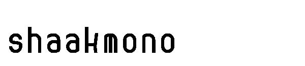 shaakmono字体