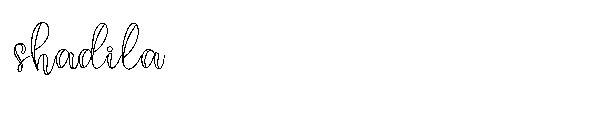 shadila字体