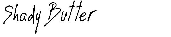 Shady Butter字体