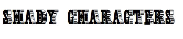 Shady Characters字体