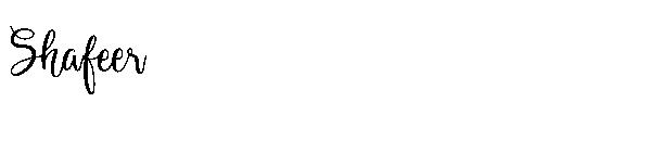 Shafeer字体
