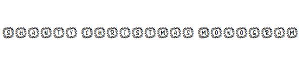 Shanty Christmas Monogram字体