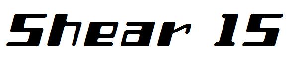 Shear 15字体