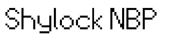 Shylock NBP字体