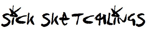 Sick Sketchlings字体