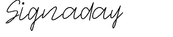 Signaday字体