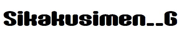 Sikakusimen__G字体