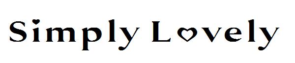 Simply Lovely字体