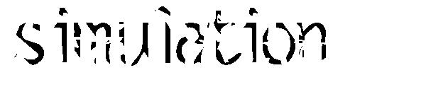 simulation字体