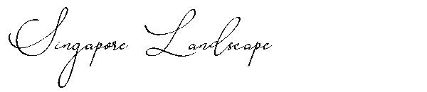 Singapore Landscape字体