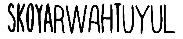 SKOYArwahTuyul字体