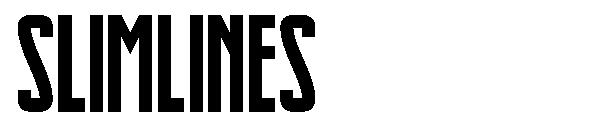 Slimlines字体