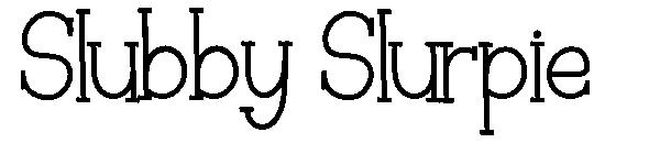 Slubby Slurpie字体