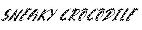 Sneaky Crocodile字体