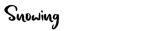 Snowing字体