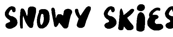Snowy Skies字体