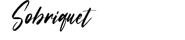 Sobriquet字体