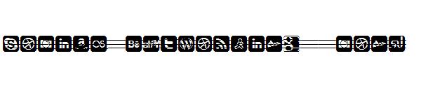 Social Networking Icons字体