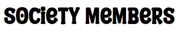 Society Members字体