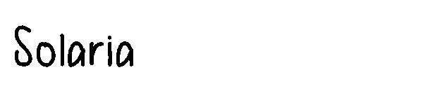 Solaria字体